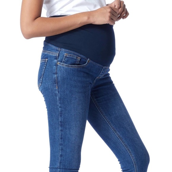 Soon Maternity Heavenly Overbelly Skinny Jeans Blue - Picture 5 of 16